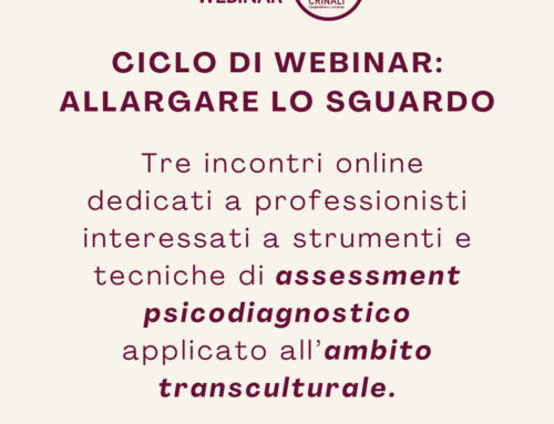 Un ciclo di webinar per “Allargare lo sguardo” sull’assessment transculturale